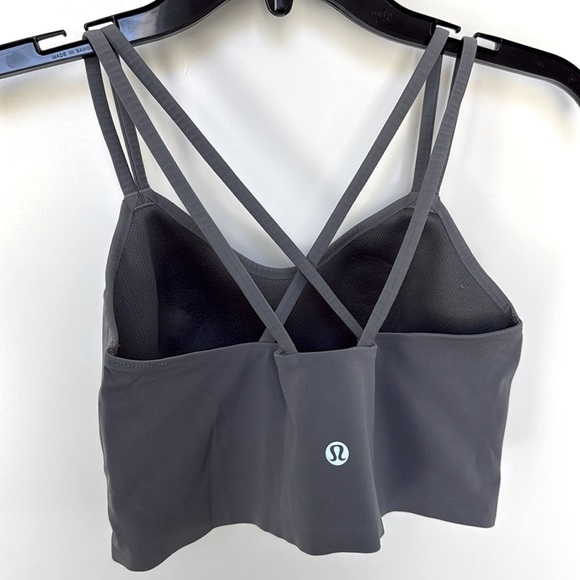 Lululemon Like a Cloud Long line Sports Bra Womens Size 6 or 8 Grey color - Picture 5 of 6
